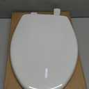 Mayfair Caswell Modern Slow Close Toilet Seat, Durable Plastic, Elongated, White