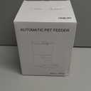 Automatic Cat Feeder, Cat Food Dispenser with Stainless Steel Bowl, Timed Portion Control 20 Portions 6 Meals Per Day, Voice Recorder, Dual Power Supply for Small Dogs (Black)