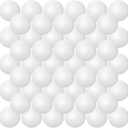 Hanaive 100 Pack Table Tennis Balls Multi Colored 40mm Plastic Balls Bulk Washable Small Game for Carnival Pool Games, Party Decoration Pet Toy (White)