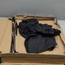 SONGMICS 29 Gal, (110L) Laundry Basket, Laundry Hamper, Collapsible Clothes Hamper, Removable and Washable Liner, Metal Wire Frame, for Bedroom Bathroom, Black and Gray ULCB111G01