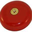 Red Fire Alarm Bell, 10 Inch 120 Volt