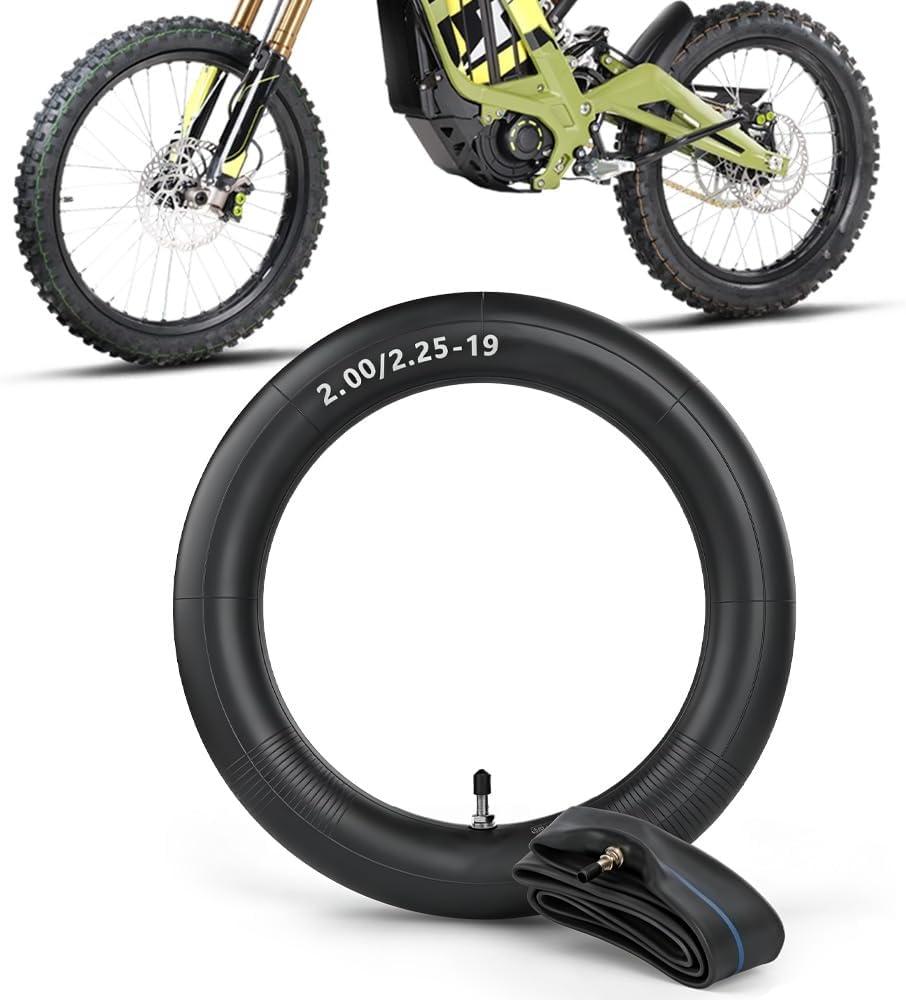 CHANGCHENG Dirt Bike Tire Inner Tube 2.00/2.25-19 Rubber Inner Tubes 19 Inch Motorcycle Tire Tube for Surron Electric Dirt Bike Light Bee S/X Segaway X260/X160/79Bike Falcon Pro Falcon GT