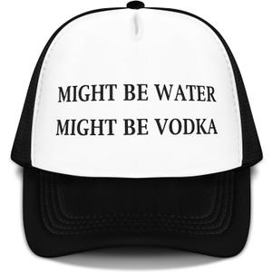 JaGely Trucker Hat for Women Funny Humor Baseball Hats Gag Inappropriate Adjustable Cap for Women Girl Men Birthday Gifts (Black)