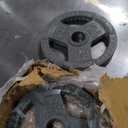 Fitvids Standard Cast Iron 1-Inch Weight Plate Sets for Strength Training & Weightlifting, 35 LBS or 75 LBS or 120 LBS Sets