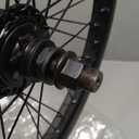 BMX Wheel 20 x 1.75 48H, Front and Rear Wheel with Single Speed Freewheel and Aluminium Rim, Black (20" crossea, Black Front Wheel)