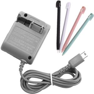 DS Lite Charger Kit, AC Power Adapter and Stylus Pen for Nintendo DS Lite Systems, Wall Travel Charger Power Cord Charging Cable 5.2V 450mA