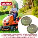 GELASKA 2 Pack GX20367 Spindle Pulley Replaces GX20367 John Deere Pulley, John Deere GX20367 Pulley, John Deere UC23728 for John Deere L100, L105, L110, La105, La110, D105, D110, D120, D130 Tractors