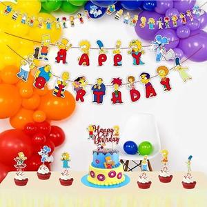Seyal Brt Simpson Theme Birthday Party Supplies