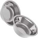 AVERYDAY 54oz Stainless Steel Dog Bowls Set, 2 Pack for Replacement Dogs Bowl Stand, 6.8 Cups Metal Dog Bowls, 8 Inch Medium Large Dogs Water Bowl for Raised Feeder with Opening 7.48-7.72"