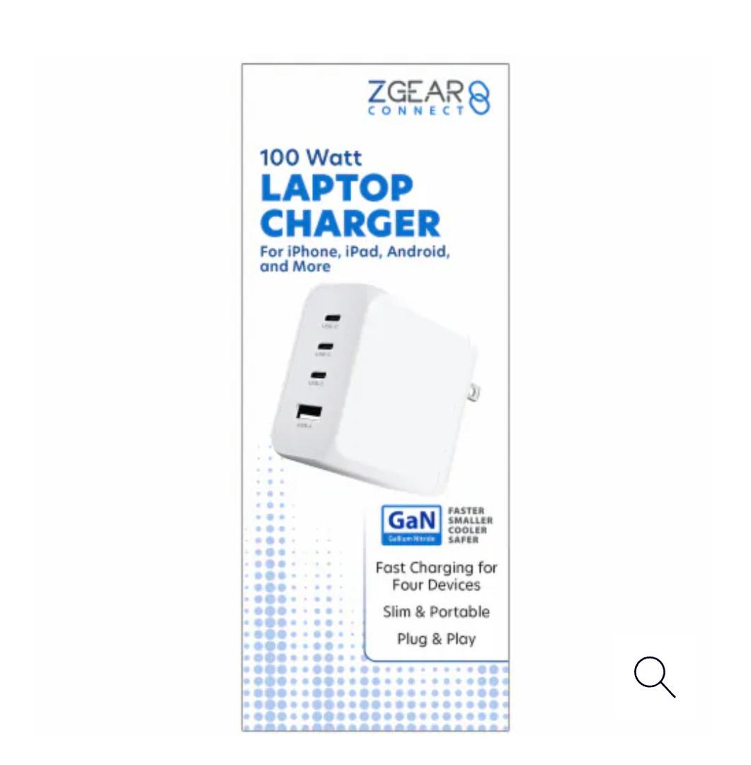 Zgear 100w Wall Charger 3 USB c / 1 USB A