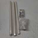 Single Curtain Rod for Windows 28 to 48 Inches(2.3-4ft): 1 inch Diameter Adjustable Curtain Rod, Heavy Duty Curtain Rod with Netted Texture Finials, Size:18-45