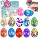 10 Pcs Easter Egg Stress Balls, Easter Basket Stuffers, Easter Egg Fillers, Squishy Squeeze Balls for Adults, Easter Egg Hunt, Party Favors Classroom Prizes