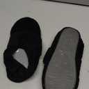 LazyStep Women's Nana Adjustable Slipper with Wide Widths (5-6, Black)
