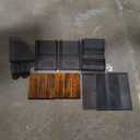 4-Tier Browns Wood Office Desk Storage with Drawer and 2 Pen Holders