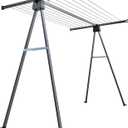 JS HANGER A Shape Clothes Drying Rack Folding Outdoor Clothesline, Heavy Duty Stainless Steel Laundry Drying Rack, Foldable Portable Clothing Dryer 46 Feet