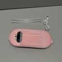 Portable Heating Pad for Cramps FSA, HSA Cordless Electric Period Fast Heat Pad for Back Pain Relief Menstrual Belt 6 Heat 6 Massage Gifts for Women Girl Her Girlfriend Christmas Stocking Stuffer Pink