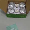 Vinaco GU10 Halogen Bulb Dimmable, GU10+c 110V 50W Candle Warmer Lamp Replacement, MR16 GU 10 50W Halogen Bulb 120V, 50 W MR16 with Glass Cover for Track&Recessed Lighting, 2800K Warm White, 6 Pack