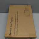 Bamboo Mail Organizer Countertop Desktop with Drawer - Desk Organizer with File Organizer for Office Supplies All-in-One Desk File Organization with Pencil Holder for Paper Letter Envelope Bill (1 Black)