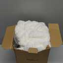 Bedsure White Throw Blanket for Couch - 350GSM Super GentleSoft Fuzzy Fluffy Cozy Fleece Blankets for Women, Cute Small Plush Throws for Girls, 50x60 Inches, Wider Striped Design