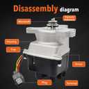 Ignition Distributor TD63U TD73U TD-63U TD-73U Compatible for 1999-2000 Honda Civic 1.6L, Compatible for Acura EL 1.6L