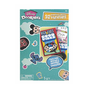 Disney Doorables Scratch to Reveal Valentine Cards 
Exchange Cards Doors les Scratch 2 Pack