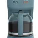 Bella 12 Cup Programmable Coffee Marker, Reusable Dishwasher Safe Accessories, Easy LCD diaply, Auto Shutoff, 900 watt, Surf