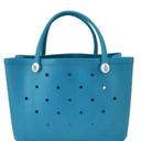 Cyan Rubber Bag