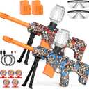 joykey 2 Set Electric Blaster, Auto Splat Blaster, 30000+, 500 Hopper, Goggles, 2 Rechargeable Battery, Outdoor Team Play Game Activities for Age 12+ Year Up