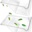 [2 PACK] Upgraded 240337103 Refrigerator Crisper Drawers Bins Compatible with Frigidaire Drawer Replacement 240337102 Kenmore Refrigerator Drawer,Frigidaire Crisper Drawer Replacement Fridge Drawer