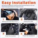 Osakesukar Driver Left Side Mirror Replacement For 2009-2017 TIGUAN OEM Fit Mirror Glass Replace 5N0857522A