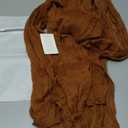 Ling's Moment Terracotta Cheesecloth Table Runner, 120 Inch 10FT Burnt Orange Boho Gauze Rustic Sheer Cheese Cloth Table Runners for Party Wedding Birthday Outdoor Bridal Shower Decor