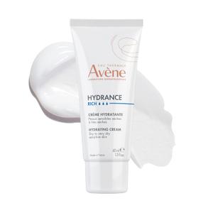 Avène Hydrance RICH Hydrating Cream, Daily Face Moisturizer, Soothes feelings of skin tightness & discomfort associated with dryness, Dry skin moisturizer, NonComedogenic, 1.3 Oz