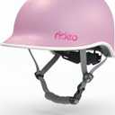 Rideo Kids Bike Helmet for Kids 3-5, Advanced Safety Boys and Girls Helmet, Adjustable & Multi-Sport, Patented Safety Buckle, Toddler to Youth (Pink-Purple), Kid Size