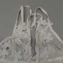 Sexy See Through Sheer Lace Maxi Dress Patchwork Backless Bodycon Long Dresses Beach Vacation Party Wear (Small, Floral High Slit White)