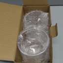 Youngever 2 Pack 15 Ounce Clear Plastic Apothecary Jars, Qtip Holder, Cotton Swab Holder, Bathroom Vanity Organizer for Cotton Balls, Cotton Swab, Qtips