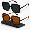 miyya Oversized Polarized Sunglasses Women, Trendy Retro Sun Glasses for Women 2025, Oversized Shades