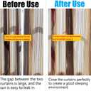 16 Pairs Magnetic Curtain Clips, Curtain Weights Magnets for Thin Drapery, Curtain Magnets Closure Prevent Light Leaking, Double Sided Magnetic wtih Strong Heavy Magnets
