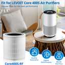 Core 400S Replacement Filter Compatible with LEVOIT Core 400S Smart WiFi Air Puri-fier, Part Number# Core400S-RF, 3-in-1 Efficient Filter, Core 400S-P