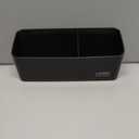 loukin Magnetic and Adhesive Marker Holder, Dry Erase Accessory Tray, Magnetic Storage Organizer for Whiteboard, Glass or Refrigerators (Black)