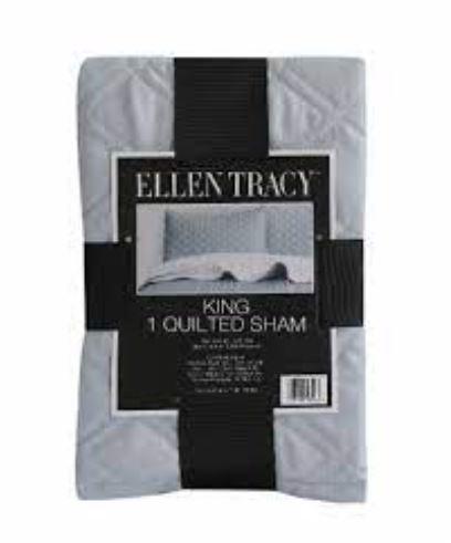 Ellen Tracy™ Quilted Single Sham 100% Polyester King, Grey