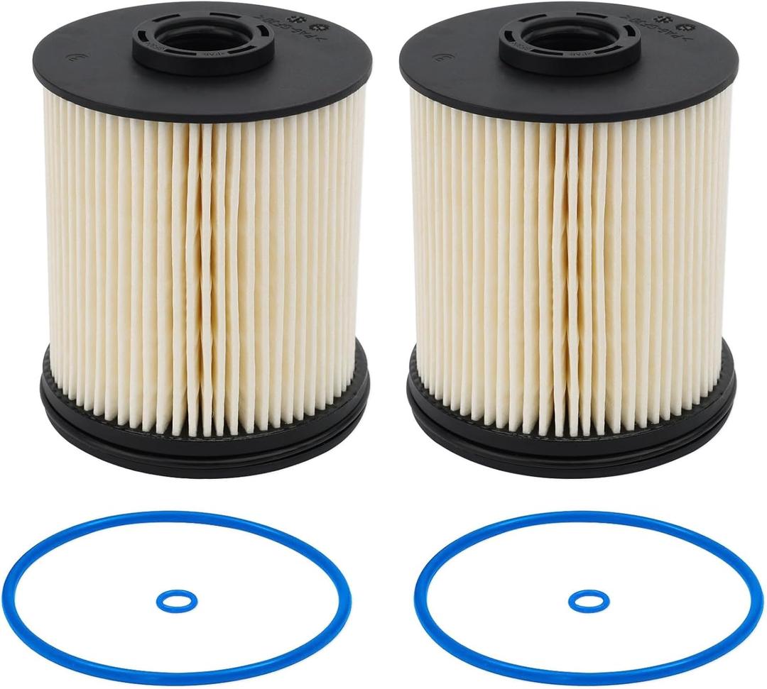 2 Pack TP1015 Fuel Filter Compatible with 2017-2024 Chevy Cruze, Silverado, GMC, Sierra 6.6L & 3.0L Duramax Fuel Filter