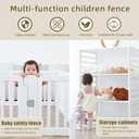 Gupamiga Playpen Baby Playard Portable Baby Fence Play Area Indoor Outdoor Kids Activity Center Playpen Playground Hoop for Indoor and Outdoor Use (12 Panels)