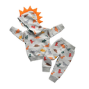 Toddler Infant Baby Boy Clothes Animal Style Long Sleeve Hoodie Tops Sweatsuit Pants Outfit Set Size 70
