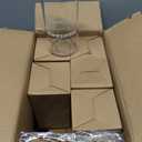 42 Pcs/6 Sets Employee Appreciation Gifts Bulk - Includes 16oz Glass Cups with Bamboo Lid, Positive Crochet, Kraft Paper Gift Bags & Straw - Thank You Gifts for Coworkers, Teachers, Staff & Team