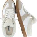 girl MIA Blade Women’s Slip On Sneaker Mule – Faux Leather & Suede Backless Sneaker with Memory Foam & Cozy Lining 8.5
