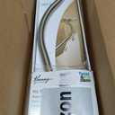 Kenney KN60961 Twist & Fit No Tools Camlock Tension 6" Curved Shower Curtain Rod with Non-Slip, Non-Scratch Ends, 57-72" Adjustable Length, Brushed Nickel, 1" Diameter Rust Resistant Steel Tube