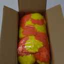 6 Pcs - 5 Feet Marigold Garland Indian American Wedding Party Mantle Decoration, Dia de Los Muertos Faux Garlands Diwali Decoration, Spring Bush Floral Dark Dark Orange, Yellow