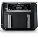 Ninja DZ550 Foodi 10 Quart 6-in-1 DualZone Smart XL Air Fryer with 2 Independent Baskets, Smart Cook Thermometer for Perfect Doneness, Match Cook & Smart Finish to Roast, Dehydrate & More, Grey