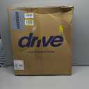 Drive Medical 11148-1 Folding Steel Bedside Commode Chair, Portable Toilet, Supports Individuals Weighing Up To 350 Lbs, with 7.5 Qt. Bucket and 13.5 Inch Seat, Grey