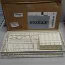 2 Tier Dish Drying Rack Dishes Organizer Rack Double Decker for Kitchen Counter (White-manual Tray)